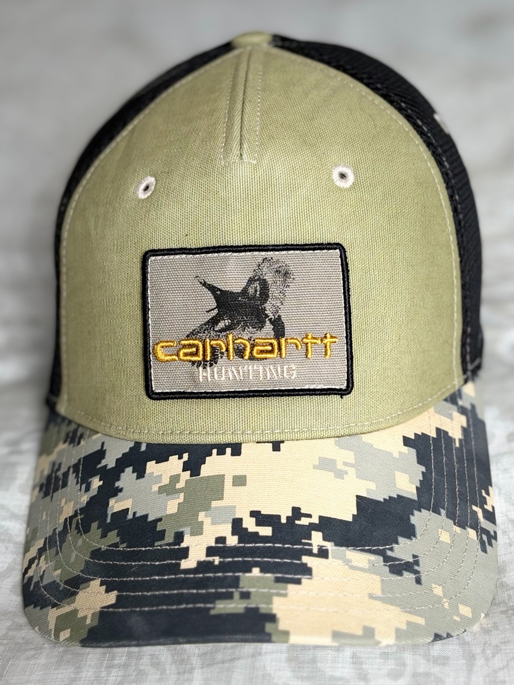 Carhartt Olive Green & Digital Camo Mesh Back Hat